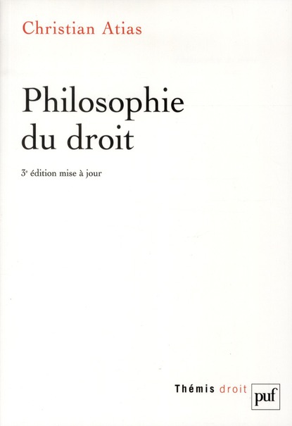 Philosophie du droit. 3e édition
