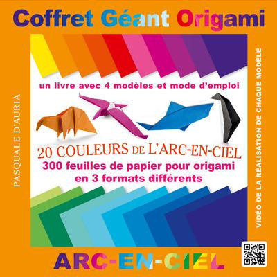 Coffret géant origami. Un livre avec 4 modèles et instructions