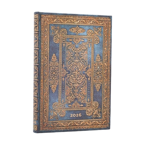 AGENDA 2026 12 MOIS MINI HORIZONTAL - LUXE BLEU, DESIGN LUXUEUX