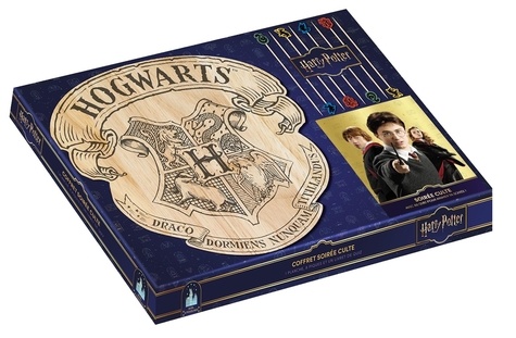 HARRY POTTER - COFFRET SOIREE CULTE - 1 PLANCHE, 8 PIQUES ET LIVRET DE QUIZ
