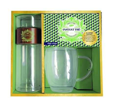 Instant Thé - Prenez le temps, Laisser infuser et dégustez ! Coffret avec : un infuseur nomade et un