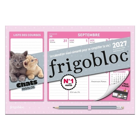 Mini Frigobloc Hebdomadaire Chats Rigolos. Edition 2027