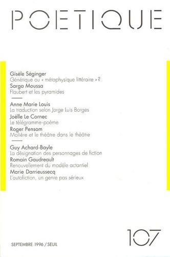 Poétique N° 107