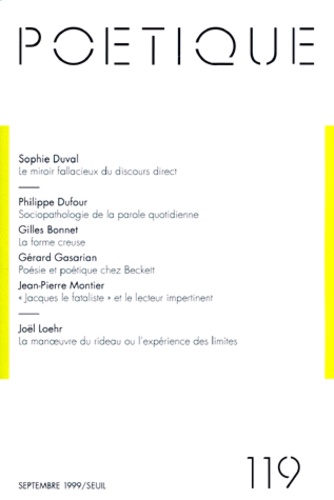 Poétique N° 119