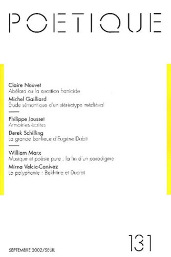 Poétique N° 131