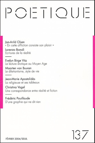 Poétique N° 137