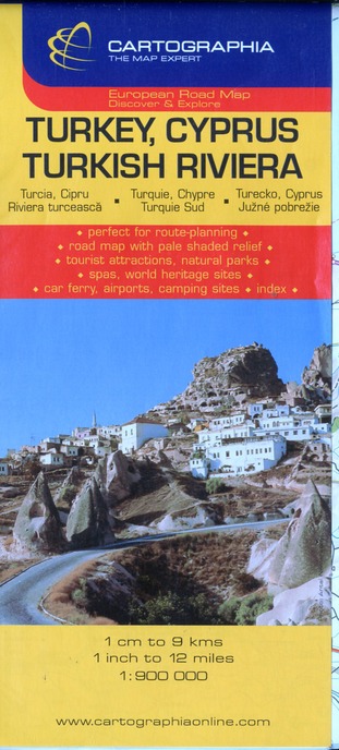 Turkey, Cyprus, Turkish Riviera / 1/900 000