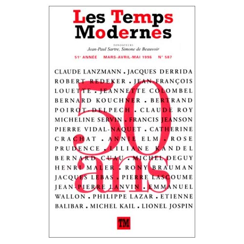 Les Temps Modernes/587/Les Temps Modernes Tome 587