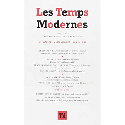 Les Temps Modernes/588/Les Temps Modernes Tome 588