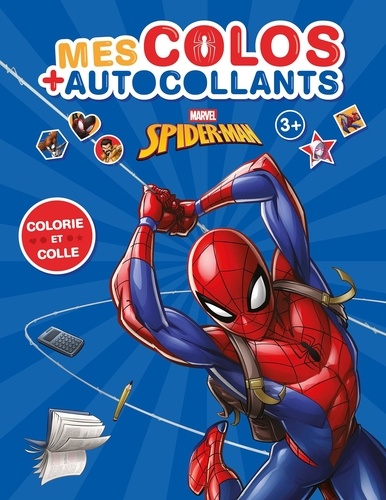 Mes colos autocollants Spider-Man. Colorie et colle