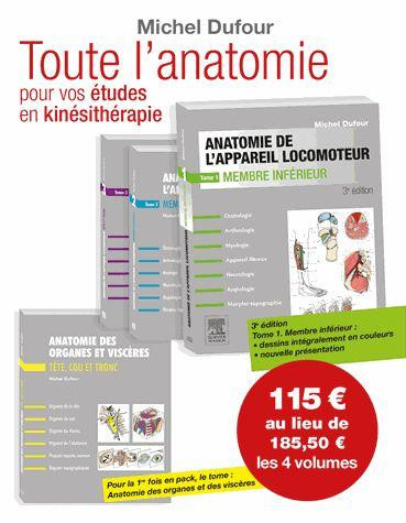 Anatomie de l'appareil locomoteur PACK 4 TOMES
