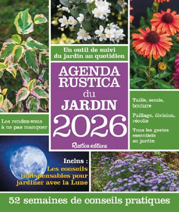 Agenda Rustica du jardin. Edition 2026