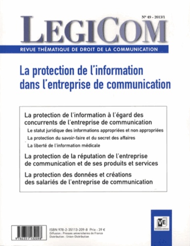 Legicom/4920131/La protection de l'information dans l'entreprise de communication