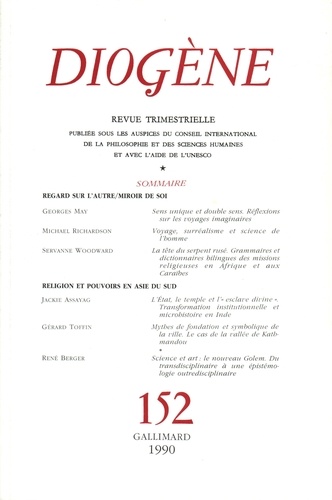 Diogène/152/Diogène Tome 152