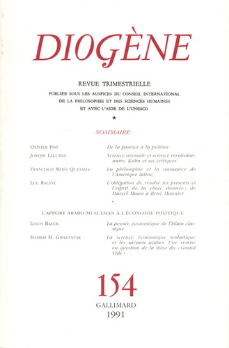 Diogène/154/Diogène Tome 154