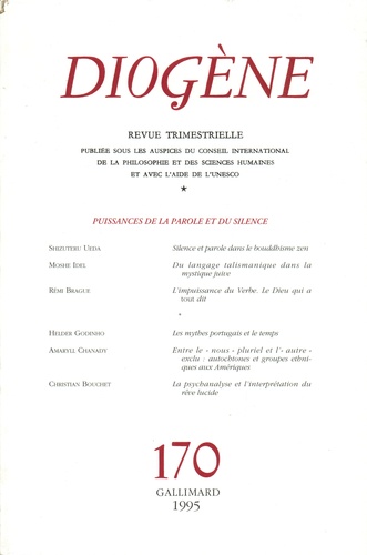 Diogène/170/Puissances de la parole et du silence