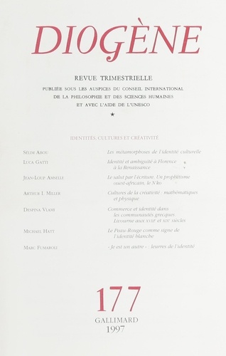 Diogène/177/Identités, cultures et créativité
