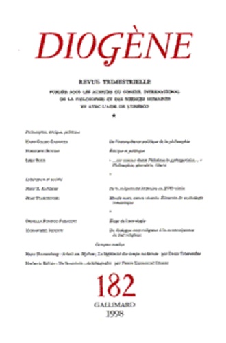 Diogène/182/Diogène Tome 182