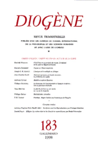 Diogène/183/Objets uniques, objets multiples. Autour de la copie