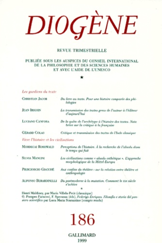 Diogène/186/Les gardiens du texte , Vivre l'histoire et les civilisations