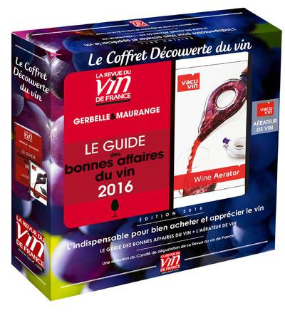 Le Coffret découverte du vin. Le guide des bonnes affaires du vin L'aérateur de vin Vacuvin, Editi