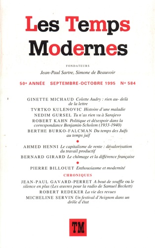 Les Temps Modernes/584/Les Temps Modernes Tome 584