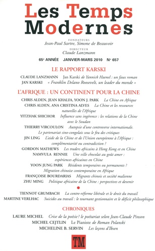 Les Temps Modernes/657/Le rapport Karski , L'Afrique : un continent pour la Chine