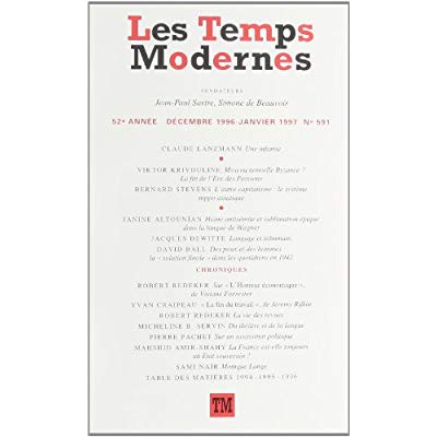 Les Temps Modernes/5911997/Les Temps Modernes Tome 5911997