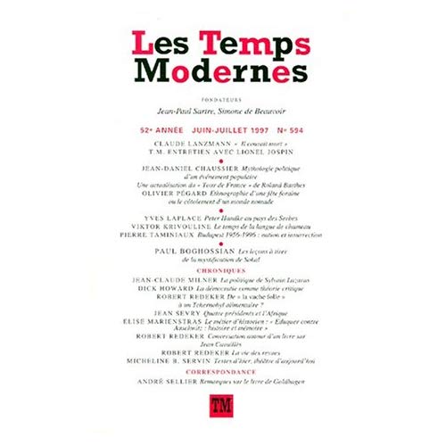 Les Temps Modernes/594/Elections et Tour de France