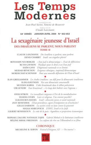 Les Temps Modernes/652653/La sexagénaire jeunesse d'Israël