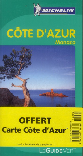 Côte d'Azur, Monaco / Avec une carte de la Côte d'Azur