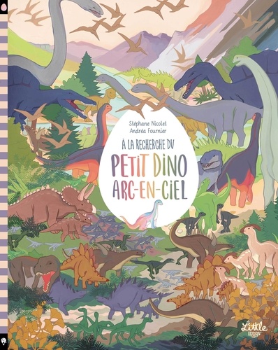 A la recherche du petit dino arc-en-ciel