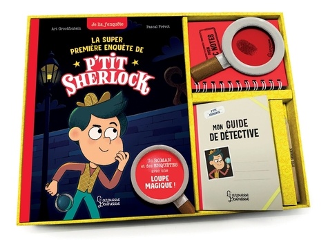 P'tit Sherlock : La première super enquête de P'tit Sherlock. Coffret avec un roman, une loupe magiq