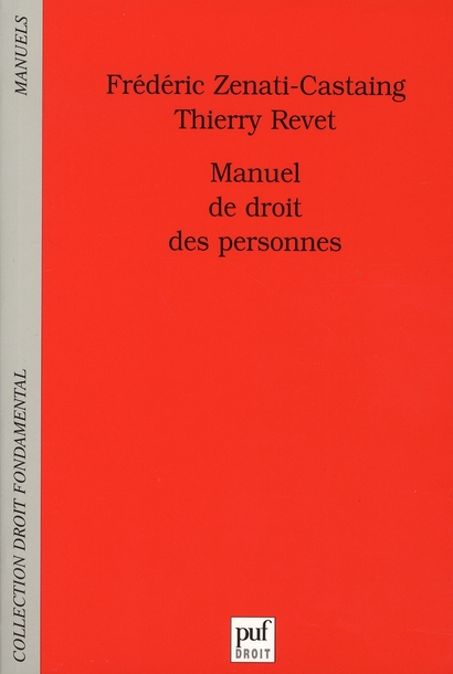 Manuel de droit des personnes