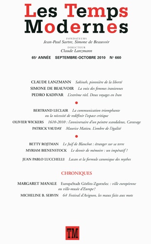 Les Temps Modernes/660/Les Temps Modernes Tome 660