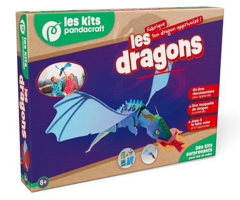 Les dragons - Kit Pandacraft dès 8 ans. Fabrique ton dragon apprivoisé !