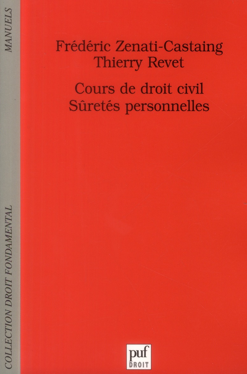 Cours de droit civil. Sûretés personnelles