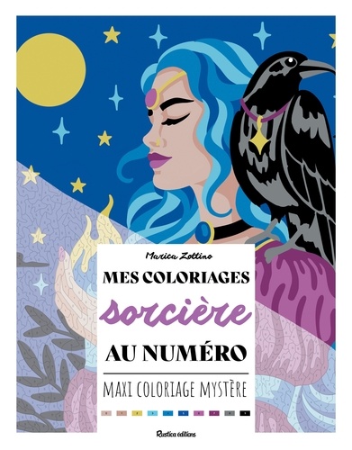 Mes coloriages sorcière au numéro