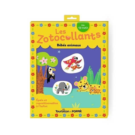 Bébés animaux. Stickers épais et repositionnables à l'infini