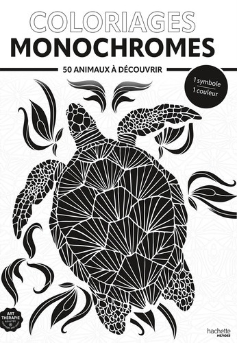 Coloriages Animaux Monochromes. 50 animaux à découvrir