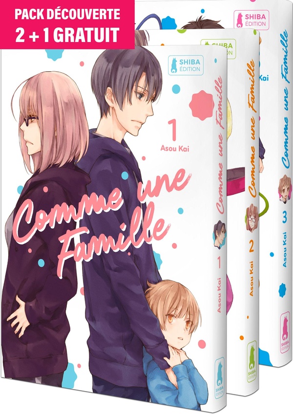 Comme une famille Tomes 1 à 3 : Pack en 3 volumes. Dont 1 tome offert