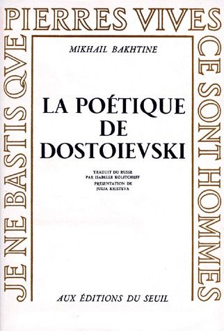 LA POETIQUE DE DOSTOIEVSKY