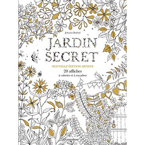 Jardin secret. 20 affiches à colorier et à encadrer