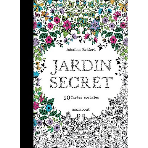 Jardin secret. 20 cartes postales détachables à colorier