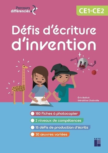 15 Défis d'écriture CE1-CE2. Edition 2025