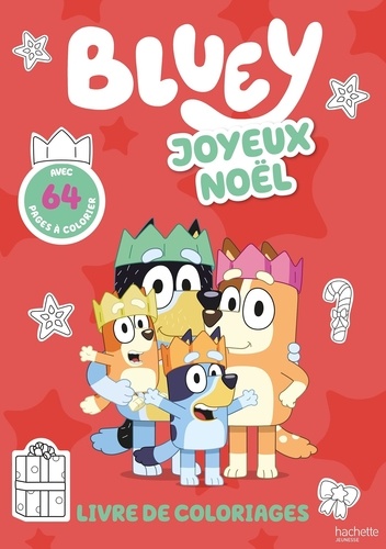 Bluey Joyeux Noël. Livre de coloriages