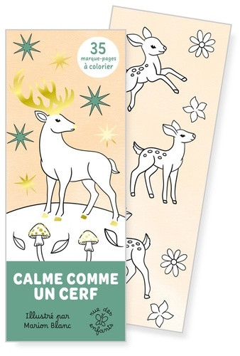 Calme comme un cerf. 35 marque-pages à colorier
