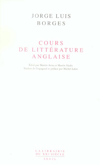 Cours de littérature anglaise