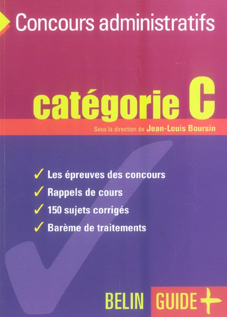 Concours administratifs catégorie C