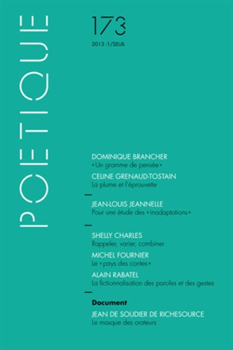 Poétique N° 173/2013-1